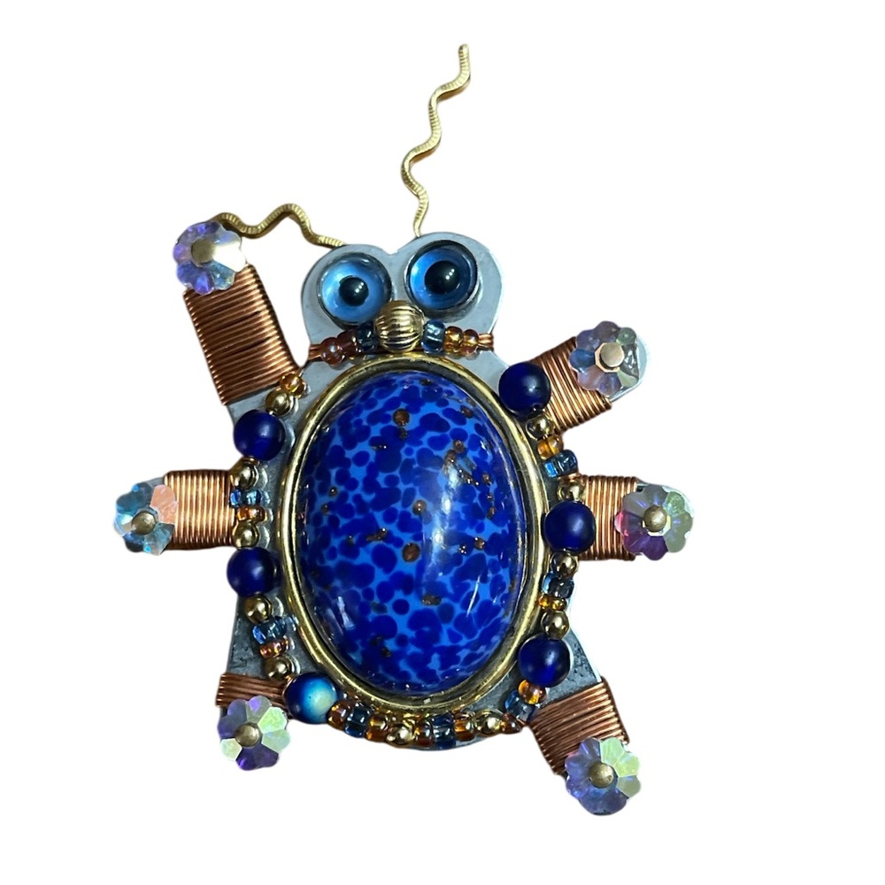 Vintage Signed Liztech Doodle Bug Brooch – 2003
